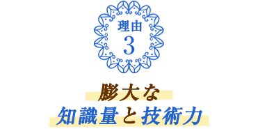 膨大な知識量と技術力